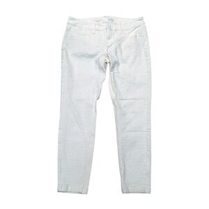 The Limited Denim Skinny Fit White Ankle Pants‎ Womens Size 26